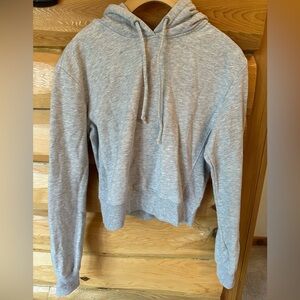 Garage Gray Cropped Hoodie